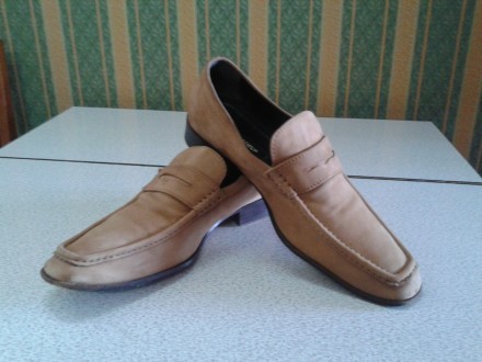 Мужские туфли loafer penny DSQUARED2 летние,нубук песочного цвета, легкие как та. . фото 2