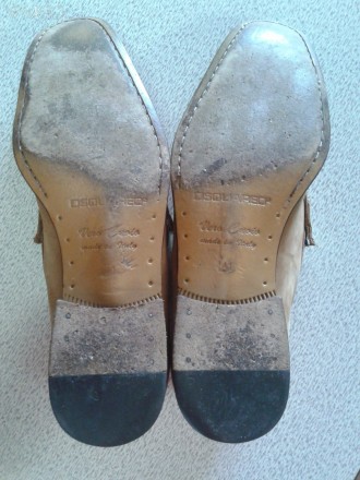 Мужские туфли loafer penny DSQUARED2 летние,нубук песочного цвета, легкие как та. . фото 7