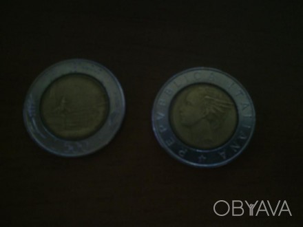 Продам две монеты итальянских лир 1989 и 1991 года, отличное состояние обеих мон. . фото 1
