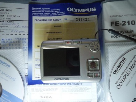 Цифровая фотокамера OLYMPUS FE-210, 7.1 мегапикселей, встроенная память, карта п. . фото 4
