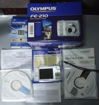 Цифровая фотокамера OLYMPUS FE-210, 7.1 мегапикселей, встроенная память, карта п. . фото 3