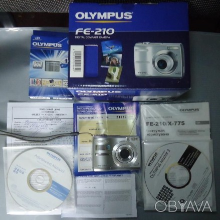 Цифровая фотокамера OLYMPUS FE-210, 7.1 мегапикселей, встроенная память, карта п. . фото 1