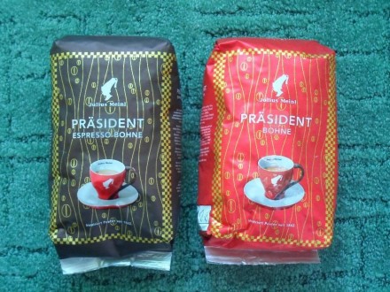 Австрийский кофе Julius Mein Prasiden BOHNE  500g. В наличии 3 упаковки красного. . фото 2