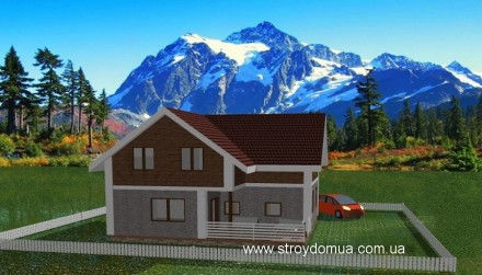 Проект «Альпы»-это неповторимый, просторный канадский дом для большой семьи. Пло. . фото 3