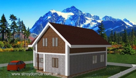 Проект «Альпы»-это неповторимый, просторный канадский дом для большой семьи. Пло. . фото 6