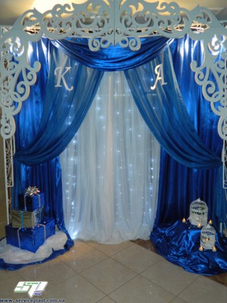 Предлагаем услуги по изготовлению свадебного декора (ажурные ширмы, арки, колоны. . фото 10