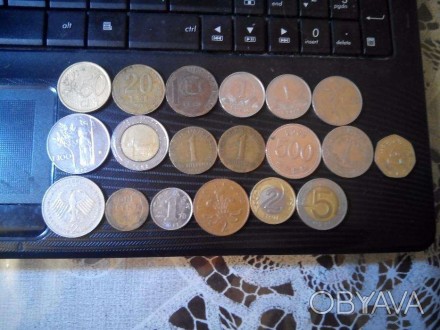 Продам разные иностранные монеты за все 600 по отдельности спрашивайте.. . фото 1
