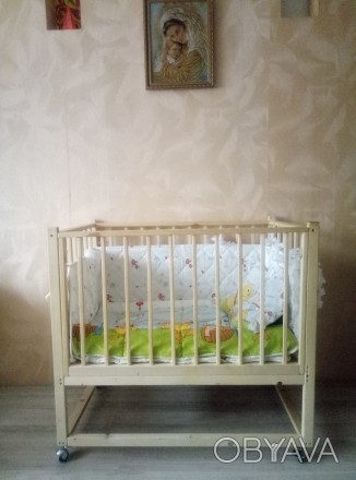 Продается детская кроватка из массива сосны. Купив ее для Вашего любимого малыша. . фото 1