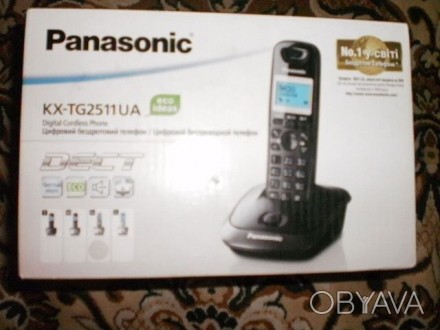 Аппарат Panasonic КХ-TG2511 цифровой беспроводной телефон новый. . фото 1