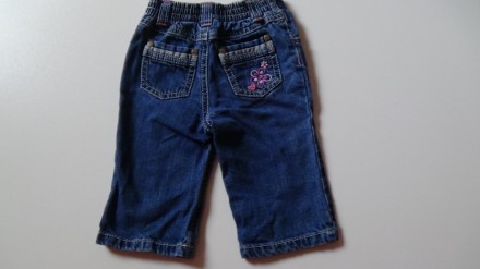 Детские джинсики на девочку, на возраст от 3 месяцев. Общая длина 35 см, длина п. . фото 5