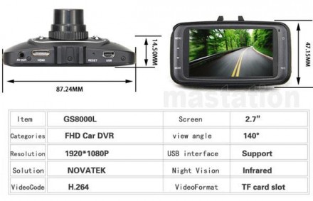 GS8000L оснащен камерой 5 мегапискселей, позволяет записывать видео с разрешение. . фото 4
