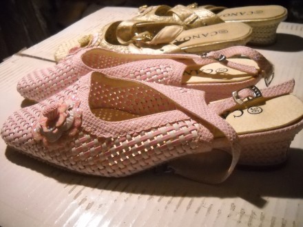 новые туфельки с перламутром для маленькой модницы на удобном каблучке,подойдут . . фото 3