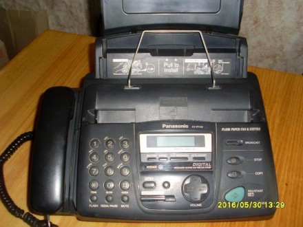 Продам телефон-факс Panasonic KX-FP153RU, Б/У в рабочем состоянии, на термоплёнк. . фото 3