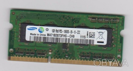 Продам планку оперативной памяти для ноутбука Samsung 1 GB SO-DIMM DDR3 1333 MHz. . фото 1