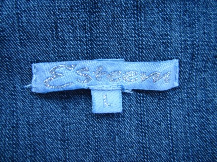 Стильный джинсовый пиджак ветровка E-Steem, р. L, идеальное состояние. Состав-76. . фото 3