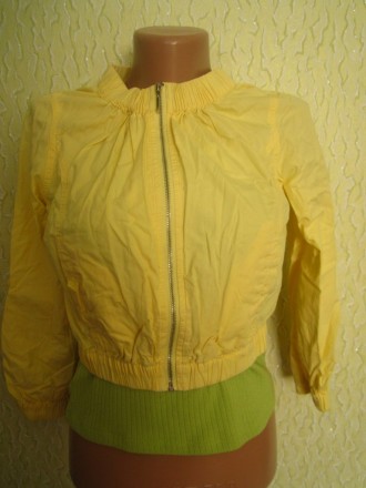 Фирменная красивая стильная коротенькая курточка New Look, р.36, отличное состоя. . фото 3