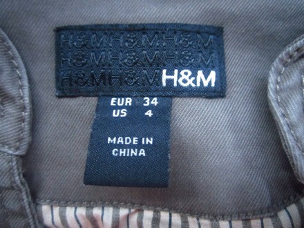 Фирменная стильная куртка пиджак H&M в отличном состоянии,без дефектов. ПОГ 45см. . фото 5