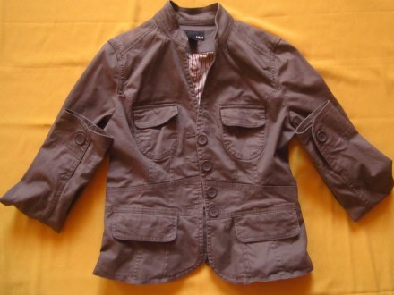 Фирменная стильная куртка пиджак H&M в отличном состоянии,без дефектов. ПОГ 45см. . фото 4