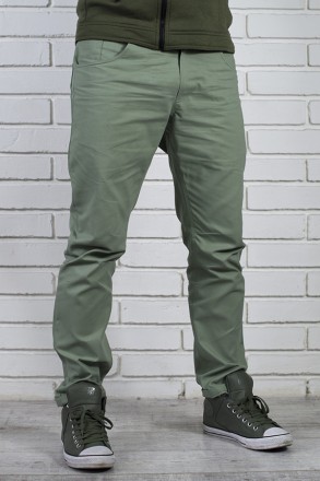 Мужские брюки чинос из приятной к телу хлопковой ткани. 4 вместительных кармана.. . фото 2
