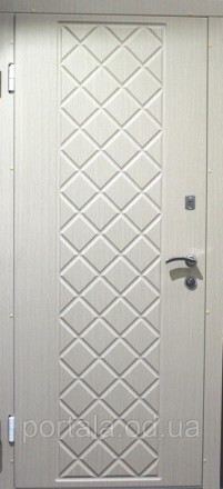 Входная дверь «Мадрид» из модельного ряда «Стандарт» с рельефным узором в виде р. . фото 4
