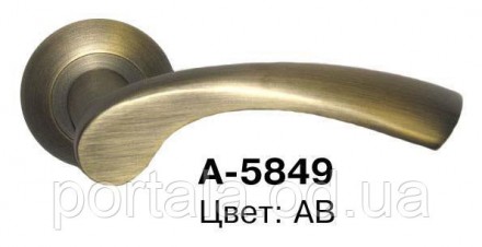 Дверные ручки на розетке USK A-5849 Ручки на розетке серии А-58 из алюминиевого . . фото 3