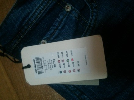 Новые джинсы Jack & Jones 
размер W30/L32 (обьем 30 , длина 32) 
Slim fit 
пр. . фото 7