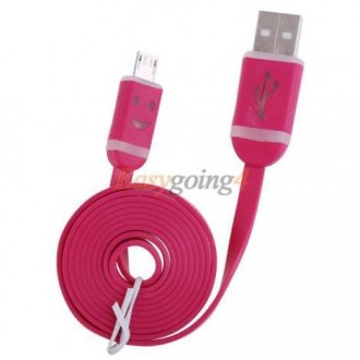 Светодиодный кабель USB - micro USB предназначен для подключения телефонов, план. . фото 2