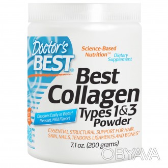 Продам говяжий коллаген   Doctor´s Best, Best Collagen, Types 1 & 3, Powder, 7.1. . фото 1