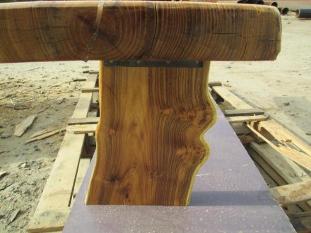 скамейка для наружнего использования, выполнена из самой прочной древесной пород. . фото 6