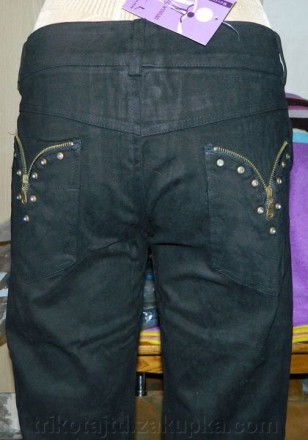 812 Женские джинсы ровные, брючный вариант
р-р М 1 пара Длина 111 см Шаговый 90. . фото 3