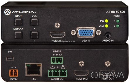 Коммутатор-масштабатор от Atlona позволяет подключать до двух HDMI и одного VGA . . фото 1