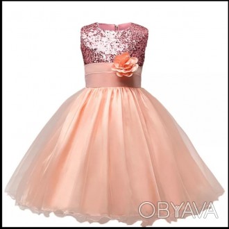 Нарядное нежно-персековое платье с розой для девочки
Цена 300 грн
Код товара 3. . фото 1