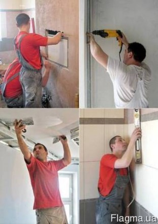 Выполним ремонты каартир домов:
-стяжка
-укладка кафеля
-гипс
-шпаклёвка
-сантех. . фото 2