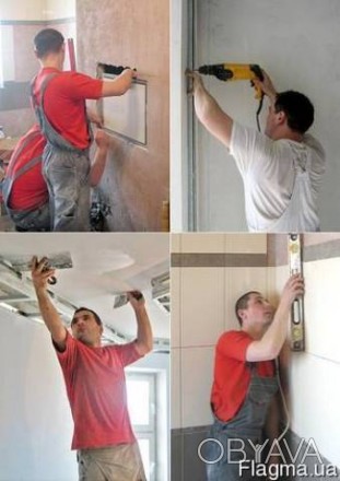 Выполним ремонты каартир домов:
-стяжка
-укладка кафеля
-гипс
-шпаклёвка
-сантех. . фото 1