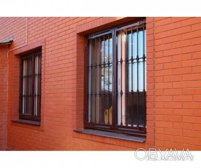 Антивандальные защитные распашные решетки на окна «Акабуд» обеспечивают защиту п. . фото 1