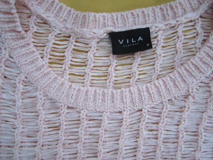 Красивый ажурный свитер, кофточка , джемпер с укороченным
рукавом , р. М, Vila . . фото 4