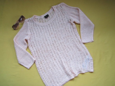 Красивый ажурный свитер, кофточка , джемпер с укороченным
рукавом , р. М, Vila . . фото 2