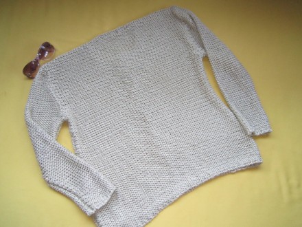 Плотный свитер, перламутровые нитки, р.Л, Gabriella Rossetti, Италия, отличное с. . фото 5