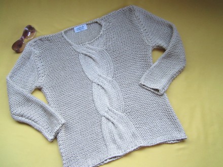 Плотный свитер, перламутровые нитки, р.Л, Gabriella Rossetti, Италия, отличное с. . фото 2