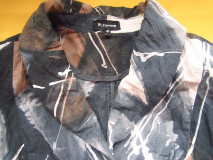 Коттоновый летний пиджак на 3 пуговицы,в отличном состоянии.ПОГ 52см, ПОТ 47см,П. . фото 5