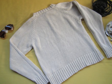 Фирменный красивый бежевый плотный свитерок в косичках, отличное состояние. Сост. . фото 7