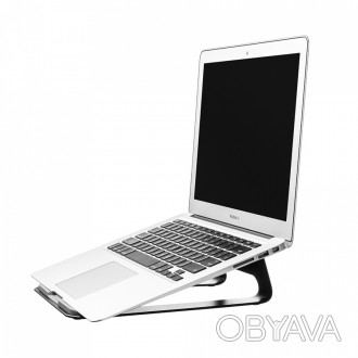 Подставка Upex для MacBook Aluminium series Black. . фото 1