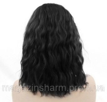 
Купить парик черный волнистый без челки в нашем интернет-магазине можно прмо се. . фото 3