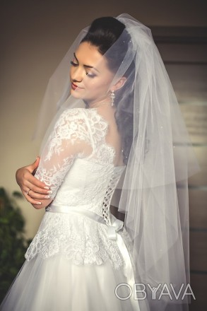 Продам біле корсетне весільне плаття від знаменитого дизайнера Оксани Мухи з від. . фото 1