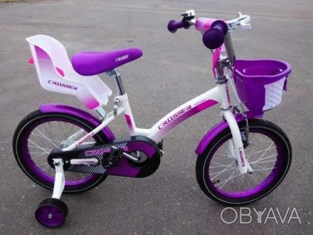 Велосипед именно для вашей маленькой принцески, яркий,стильный,безопасный! Новин. . фото 1
