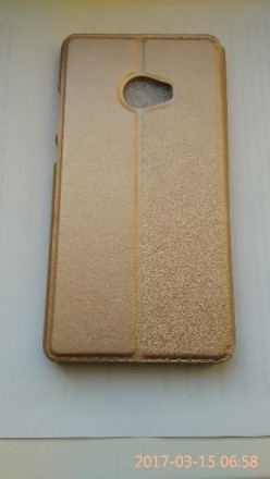 Продам чехол-книжку для Xiaomi Mi Note 2 5.7" золотого цвета. Новый.. . фото 3