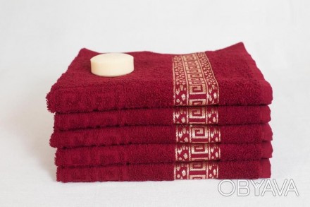Красивые мягкие узбекские полотенца с золотым бордюром Плотностью 450-480 г/м2. . . фото 1