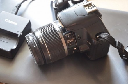 зеркальный Canon EOS 450Dkit 18-55пробег27 тыс кад отправлю без предоплат,цена в. . фото 2