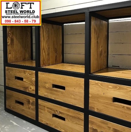 Изготовление мебели Лофт (Loft) 
Изготавливаем по индивидуальным размерам и пож. . фото 6