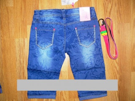 Бриджи джинсовые для девочек, производитель Венгрия
ЗАМЕРЫ
116 см (зеленый поя. . фото 3